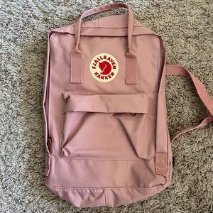 light pink kanken backpack